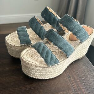 Beautiful Marc Fisher platform sandals